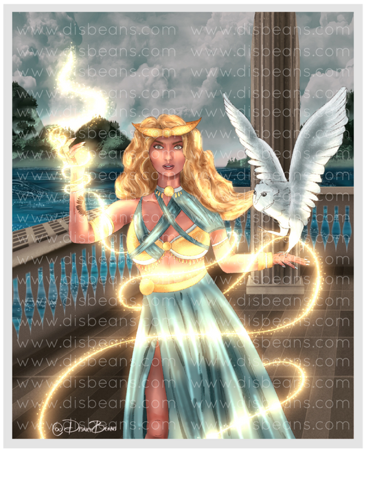 Annabeth Sorceress Circe’s Island Choose Card-Size Print or Small Glossy Sticker Portrait Percy Jackson PJO and the Olympians