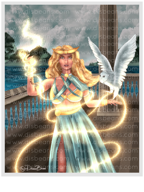 Annabeth Sorceress Circe’s Island Choose Card-Size Print or Small Glossy Sticker Portrait Percy Jackson PJO and the Olympians