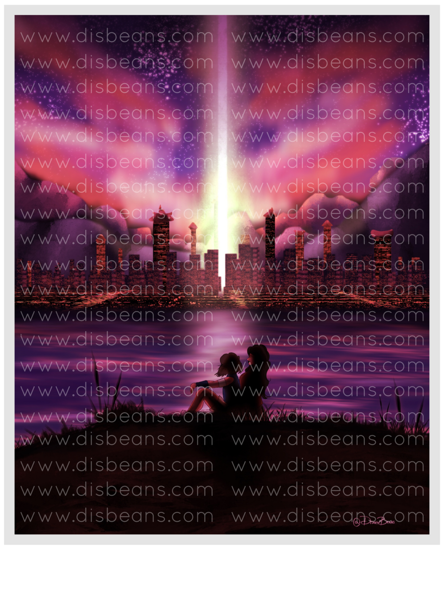 Korrasami Republic City Date Choose Card-Size Print or Small Glossy Sticker Portrait Korra Asami TLOK LOK The Legend of Korra ATLA Avatar the Last Airbender