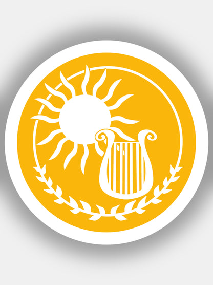 PERCY JACKSON - Camp Half-Blood CABIN Circle Stickers Decal GLOSSY Percy Jackson PJO Poseidon Athena Apollo Hades