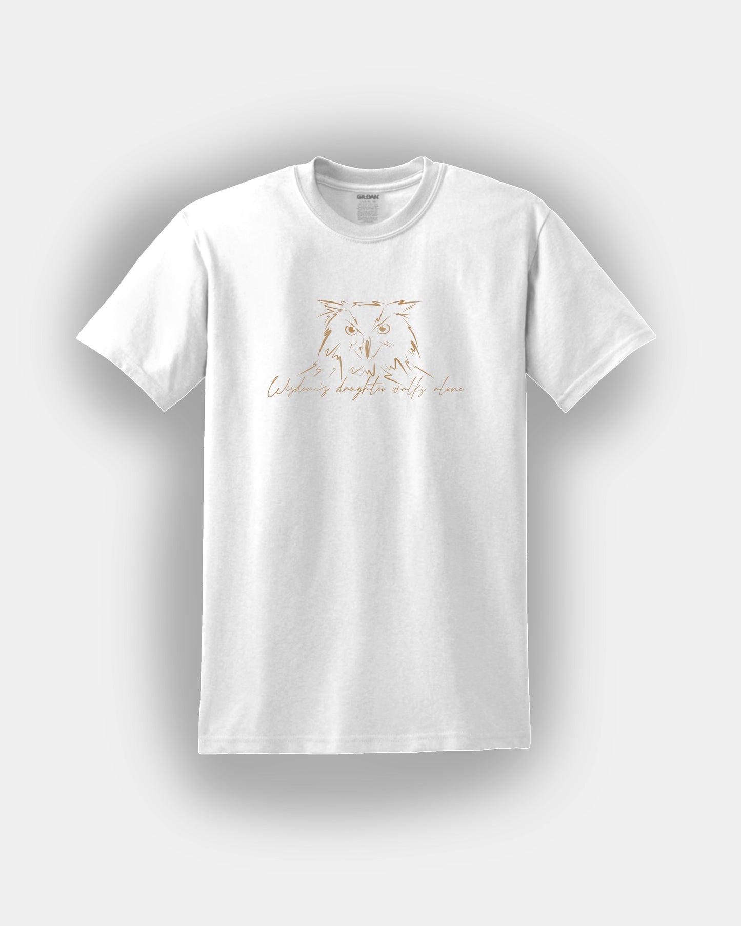 Wisdom's Daughter Walks Alone (Athena) - Bookish Design - Classic Fit T-Shirt Short Sleeves Unisex PJO Percy Jackson Annabeth Chase MoA Mark of Athena