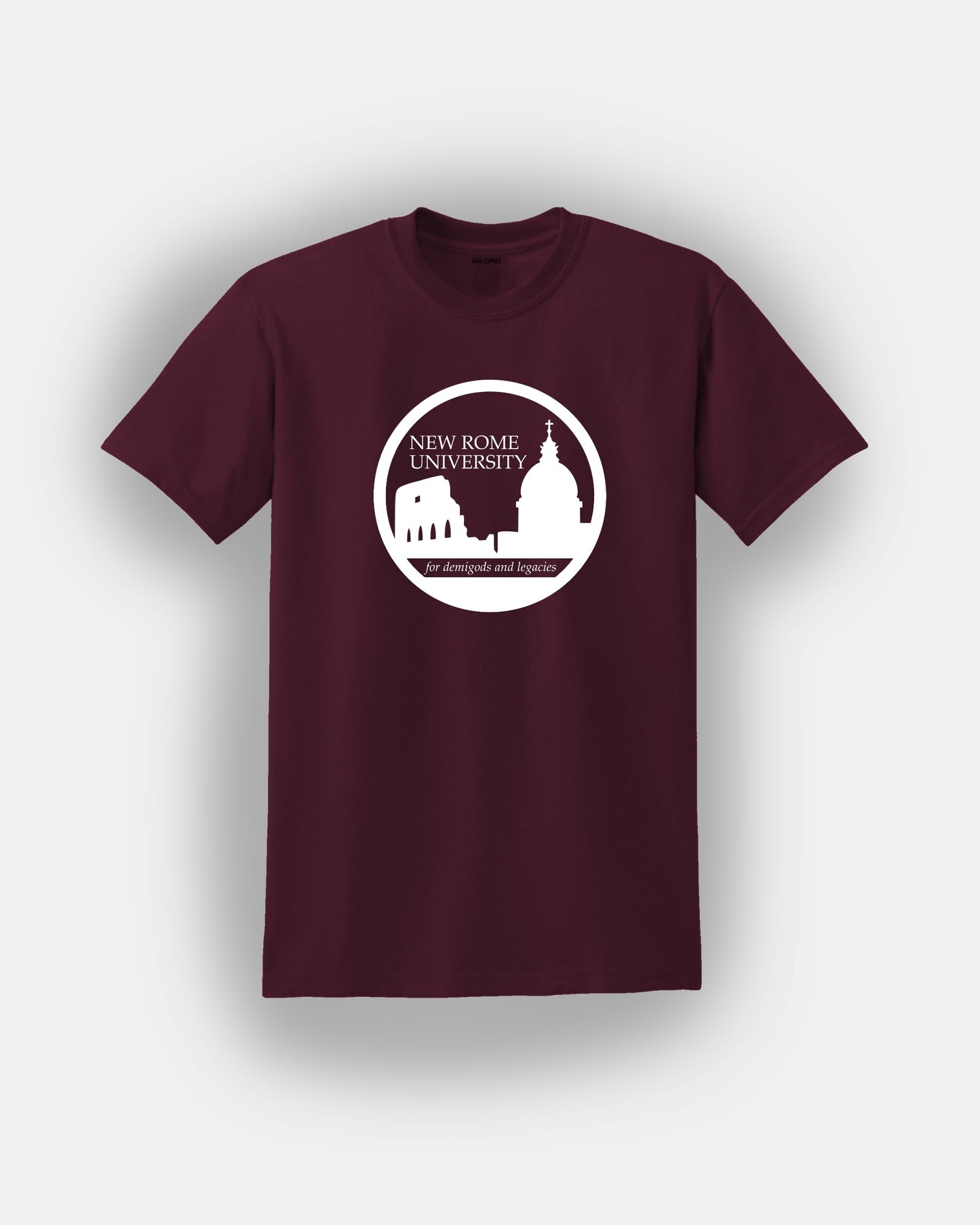Nueva Universidad de Roma - Para semidioses y legados - Diseño de libros - Camiseta de ajuste clásico Mangas cortas Unisex PJO Percy Jackson MoA Mark of Athena