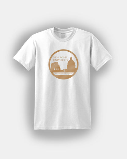 Nueva Universidad de Roma - Para semidioses y legados - Diseño de libros - Camiseta de ajuste clásico Mangas cortas Unisex PJO Percy Jackson MoA Mark of Athena