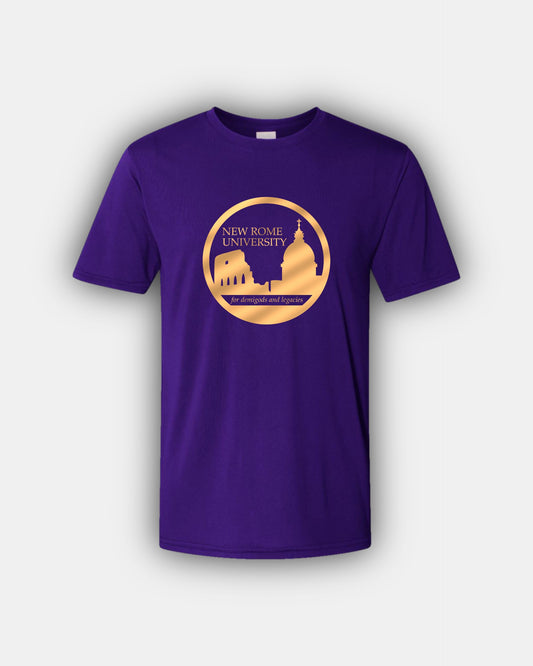 Nueva Universidad de Roma - Para semidioses y legados - Diseño de libros - Camiseta de ajuste clásico Mangas cortas Unisex PJO Percy Jackson MoA Mark of Athena