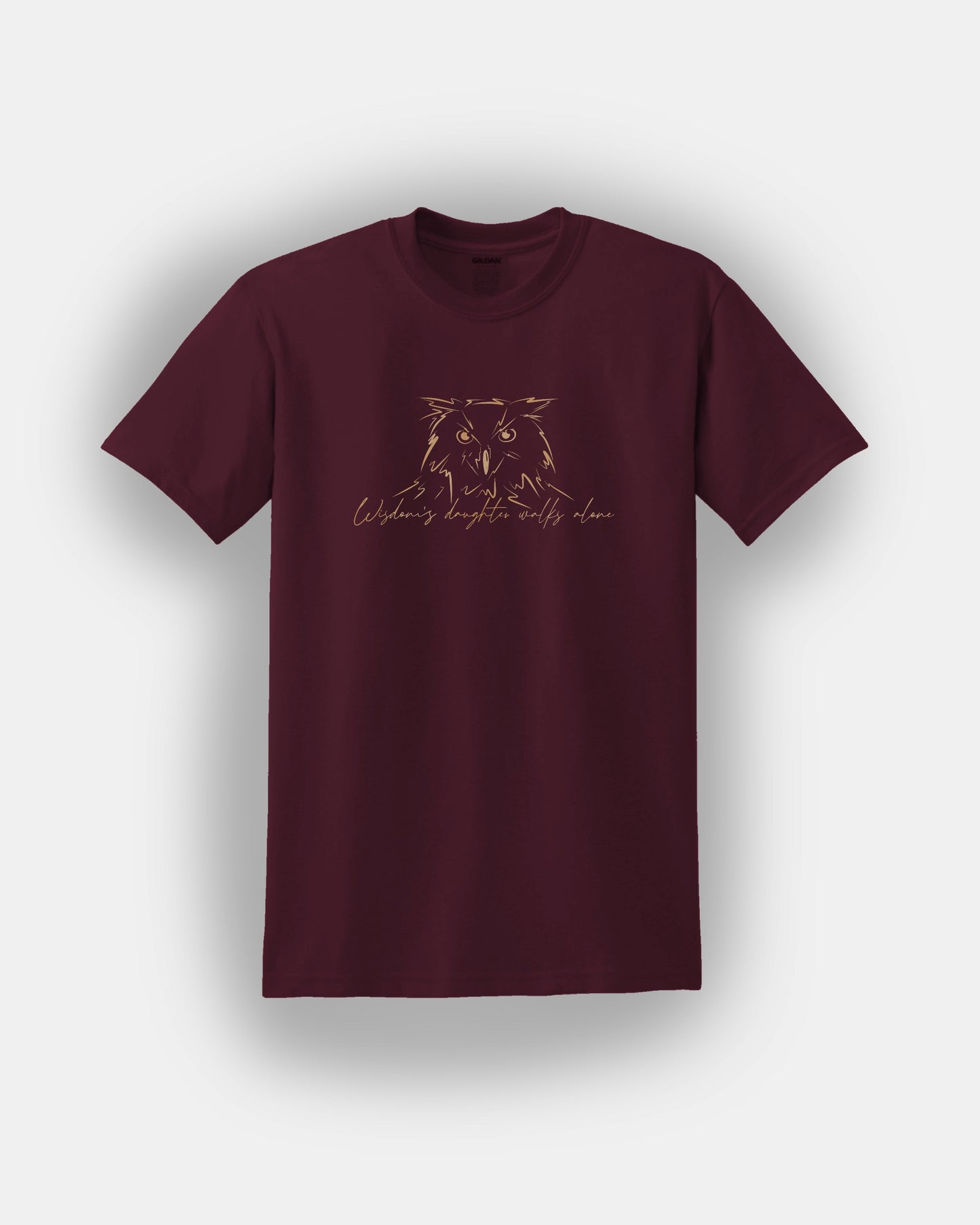 Wisdom's Daughter Walks Alone (Athena) - Bookish Design - Classic Fit T-Shirt Short Sleeves Unisex PJO Percy Jackson Annabeth Chase MoA Mark of Athena