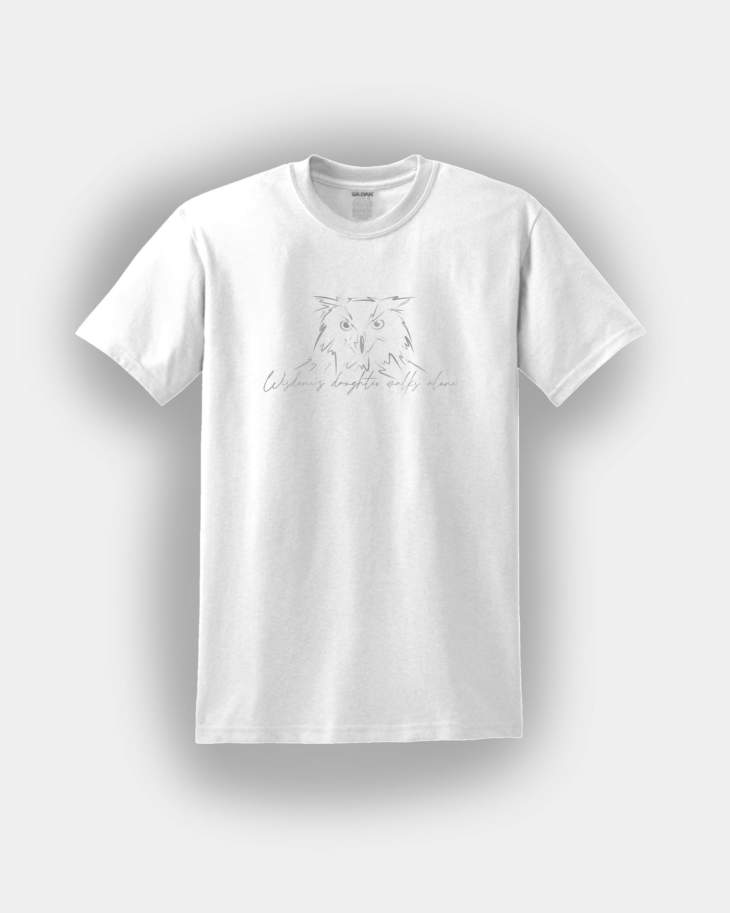 Wisdom's Daughter Walks Alone (Athena) - Bookish Design - Classic Fit T-Shirt Short Sleeves Unisex PJO Percy Jackson Annabeth Chase MoA Mark of Athena