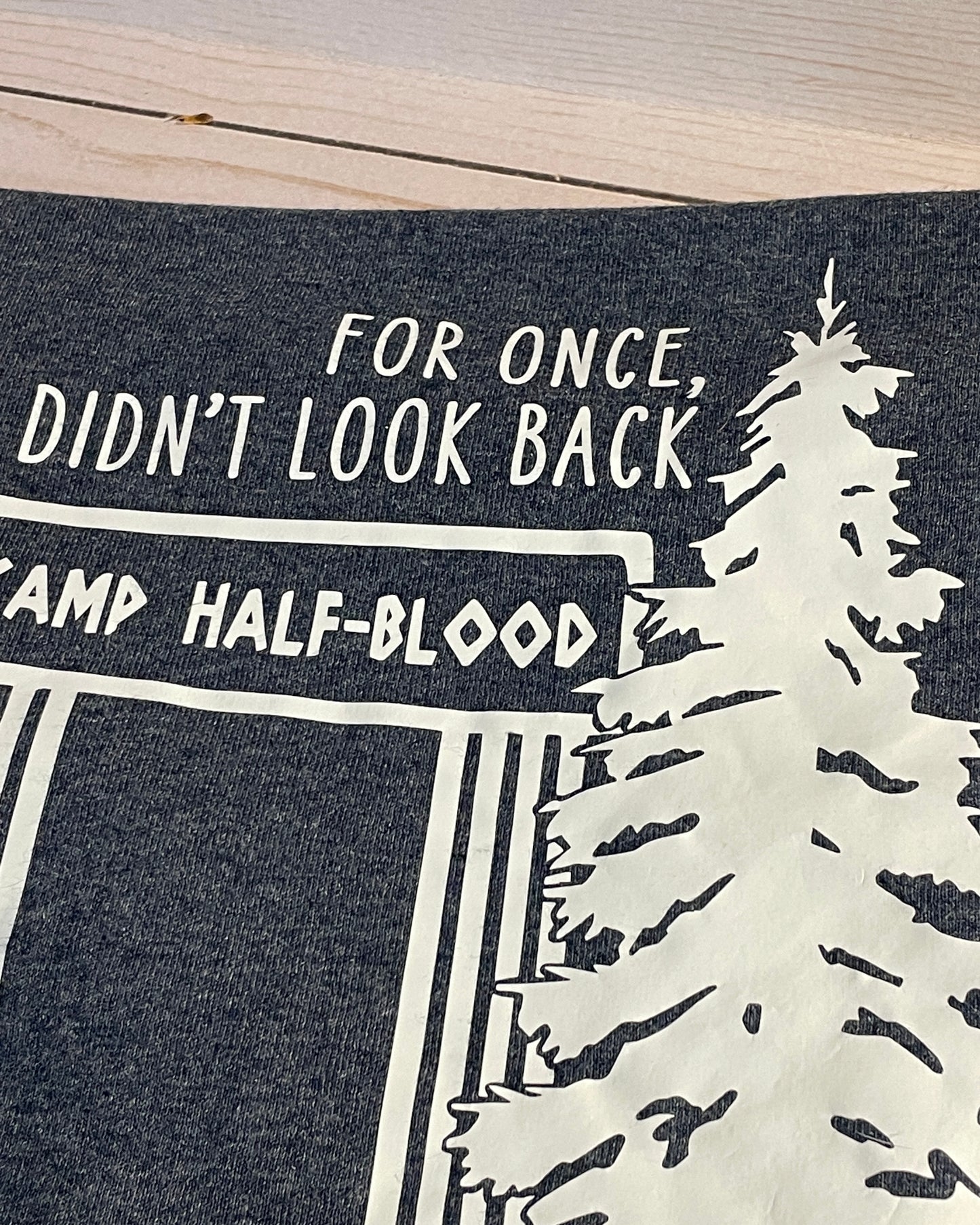 For Once I Didn't Look Back - Bookish Design - Classic Fit T-Shirt Short Sleeves Unisex PJO Percy Jackson Annabeth Chase TLO The Last Olympian