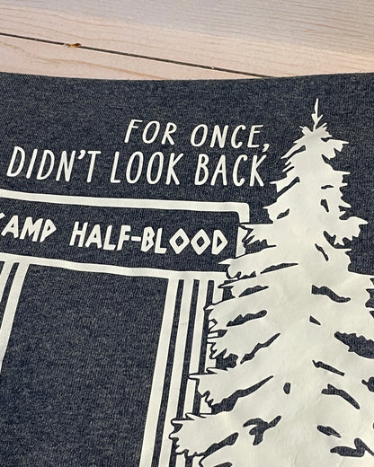 For Once I Didn't Look Back - Bookish Design - Classic Fit T-Shirt Short Sleeves Unisex PJO Percy Jackson Annabeth Chase TLO The Last Olympian