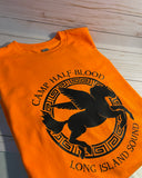 Camp Half-Blood - Standard Pegasus Design - Classic Fit T-Shirt UNISEX Orange PJO Percy Jackson Annabeth Chase Short Sleeves