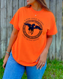 Camp Half-Blood - New Pegasus Design - Classic Fit T-Shirt UNISEX Orange PJO Percy Jackson Annabeth Chase Short Sleeves