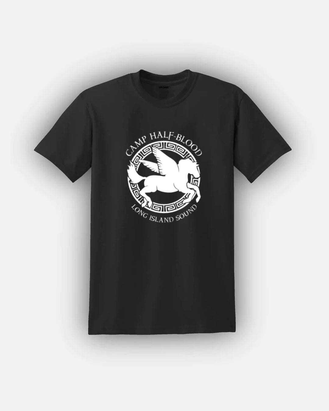 Campamento mestizo - Diseño estándar de Pegasus - Camiseta de ajuste clásico UNISEX Naranja PJO Percy Jackson Annabeth Chase Mangas cortas