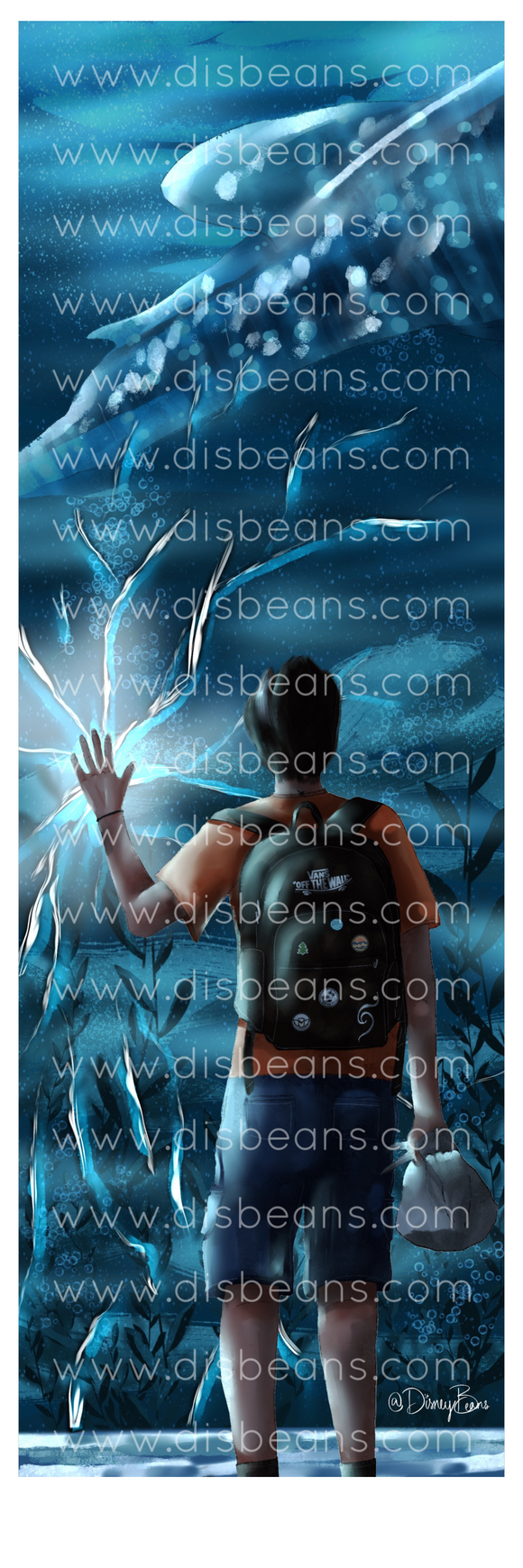 Georgia Aquarium Promise - Bookmark 2 W X 6 H inches BOOKMARK or Glossy Sticker Percy Jackson PJO and the Olympians
