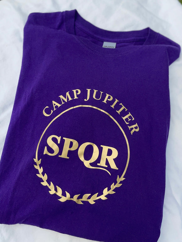 Camp Jupiter - Diseños SPQR - Elección de camiseta de ajuste clásico o manga larga UNISEX PJO Percy Jackson Annabeth Chase